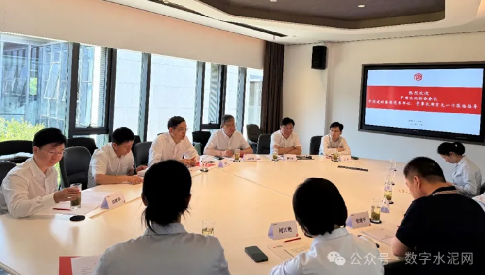 中國水泥協會會長周育先一行到金峰、盤固、鶴林水泥集團調研